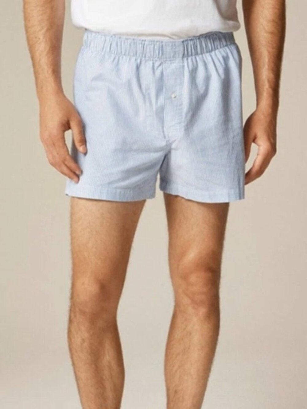 Men’s J. Crew Blue/White Striped Boxer XS NWT